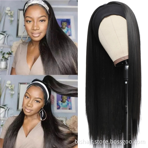 Black Women's Long Straight Hair with Wig Heat Resistant Synthetic Hair Mechanism 20, 22, 24, 26, 28 inch wholesaler